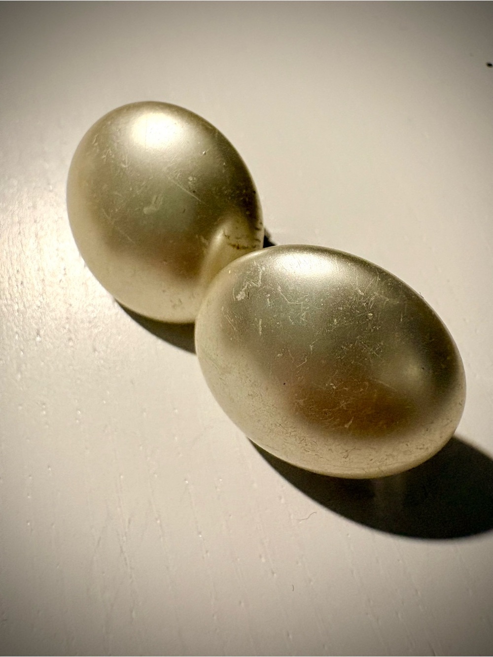 Vintage 50s Richelieu Lucite Pearl Screwback Earrings
